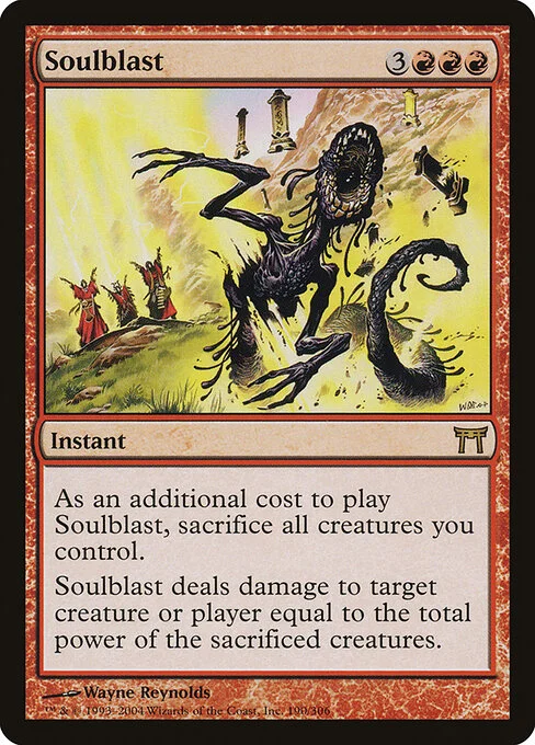 Soulblast, carta Magic di tipo Instant illustrata da Wayne Reynolds