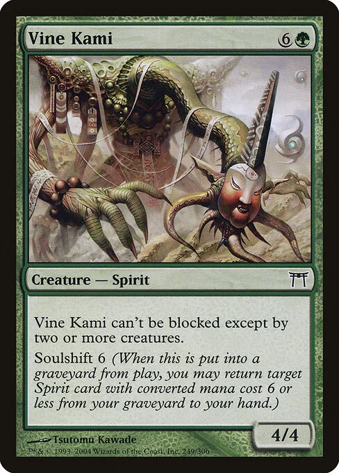 Vine Kami, carta Magic di tipo Creature — Spirit illustrata da Tsutomu Kawade
