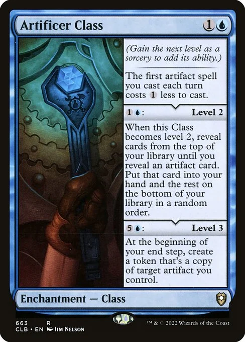 Artificer Class, carta Magic di tipo Enchantment — Class illustrata da Jim Nelson