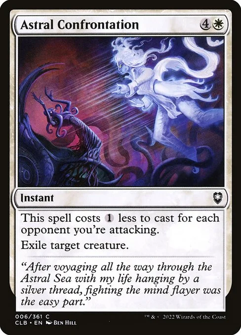 Astral Confrontation, carta Magic di tipo Instant illustrata da Ben Hill