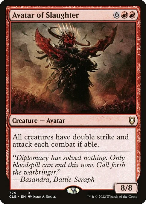 Avatar of Slaughter, carta Magic di tipo Creature — Avatar illustrata da Jason A. Engle