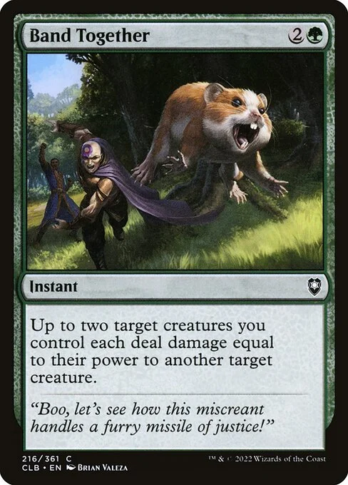 Band Together, carta Magic di tipo Instant illustrata da Brian Valeza