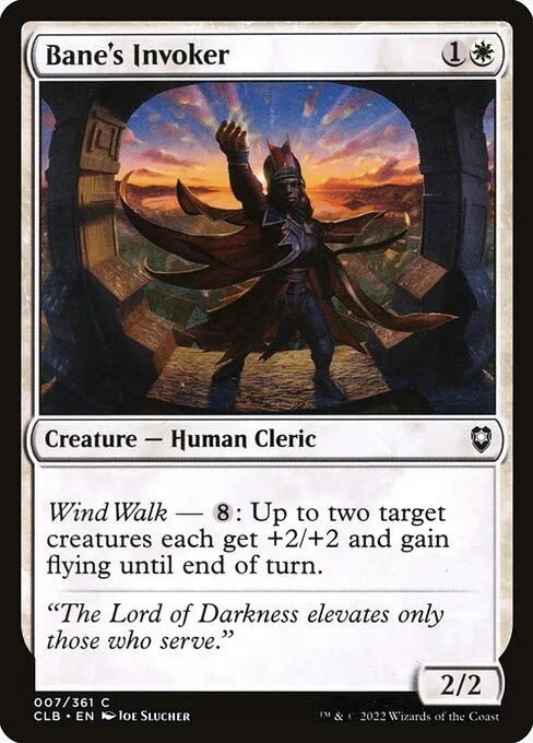Bane's Invoker, carta Magic di tipo Creature — Human Cleric illustrata da Joe Slucher