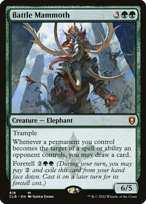 Battle Mammoth, carta Magic di tipo Creature — Elephant illustrata da Jesper Ejsing