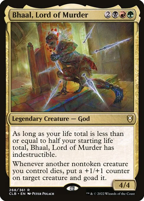 Bhaal, Lord of Murder, carta Magic di tipo Legendary Creature — God illustrata da Peter Polach