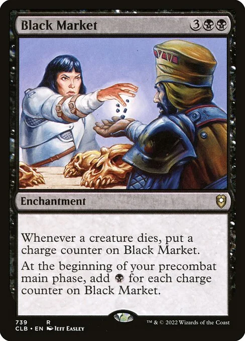 Black Market, carta Magic di tipo Enchantment illustrata da Jeff Easley