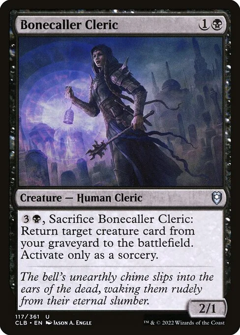 Bonecaller Cleric, carta Magic di tipo Creature — Human Cleric illustrata da Jason A. Engle
