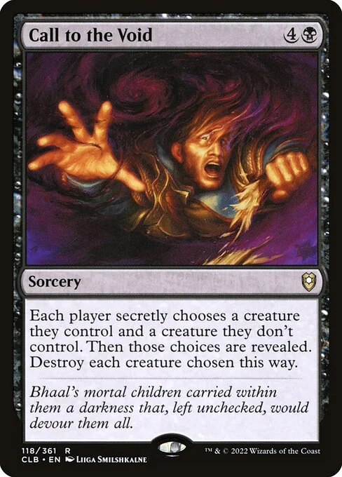 Call to the Void, carta Magic di tipo Sorcery illustrata da Liiga Smilshkalne