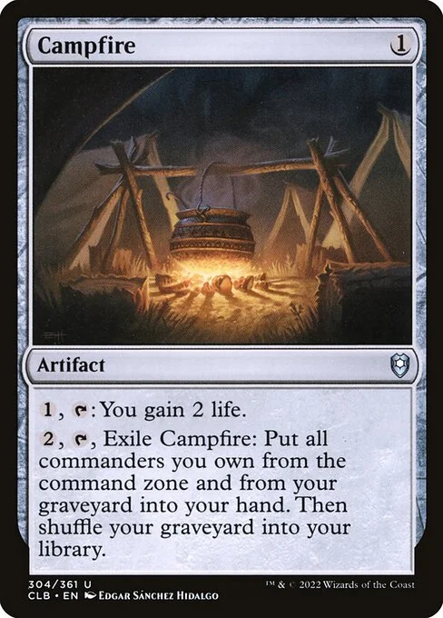 Campfire, carta Magic di tipo Artifact illustrata da Edgar Sánchez Hidalgo