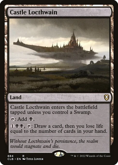 Castle Locthwain, carta Magic di tipo Land illustrata da Titus Lunter