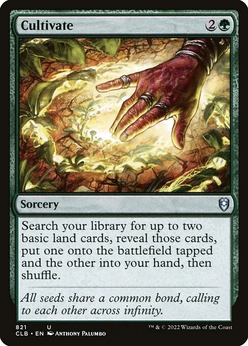 Cultivate, carta Magic di tipo Sorcery illustrata da Anthony Palumbo