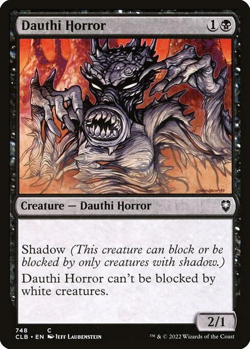 Dauthi Horror, carta Magic di tipo Creature — Dauthi Horror illustrata da Jeff Laubenstein