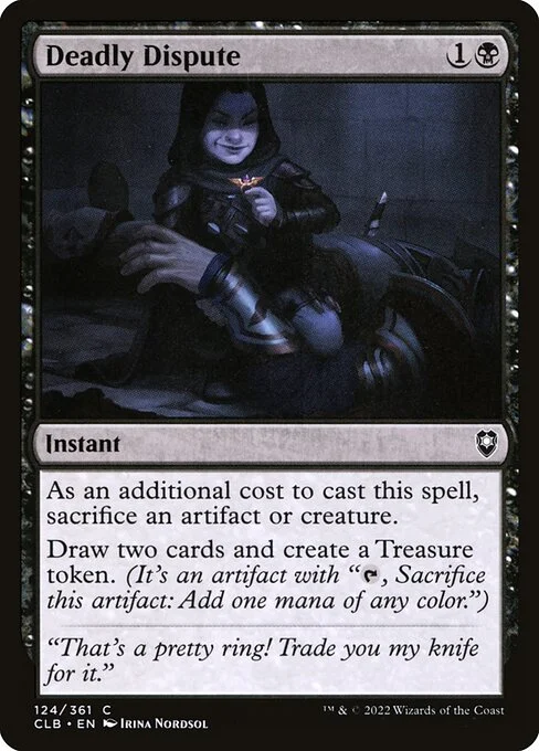 Deadly Dispute, carta Magic di tipo Instant illustrata da Irina Nordsol