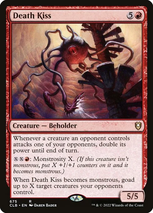 Death Kiss, carta Magic di tipo Creature — Beholder illustrata da Daren Bader