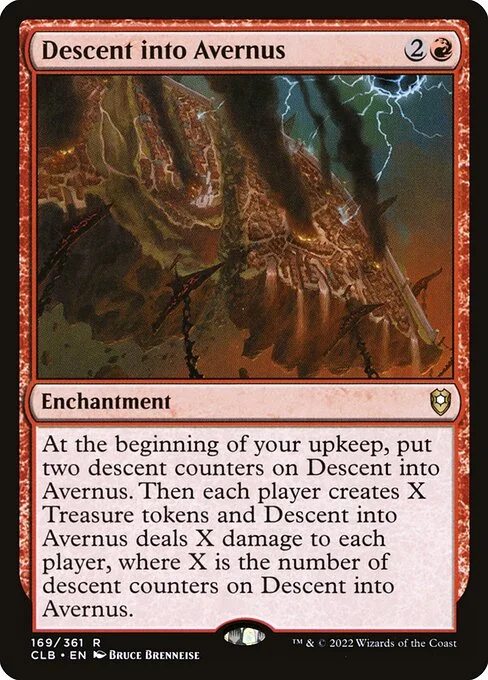 Descent into Avernus, carta Magic di tipo Enchantment illustrata da Bruce Brenneise