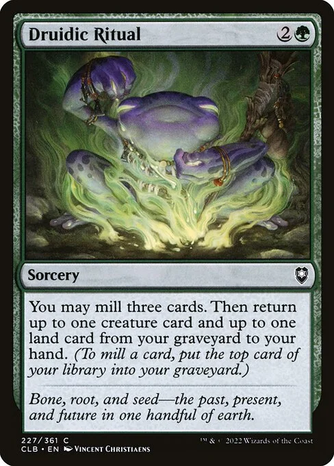 Druidic Ritual, carta Magic di tipo Sorcery illustrata da Vincent Christiaens