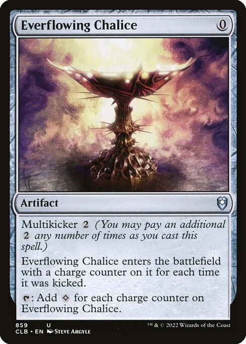Everflowing Chalice, carta Magic di tipo Artifact illustrata da Steve Argyle