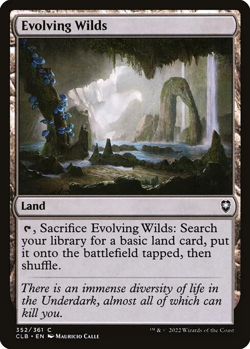 Evolving Wilds, carta Magic di tipo Land illustrata da Mauricio Calle