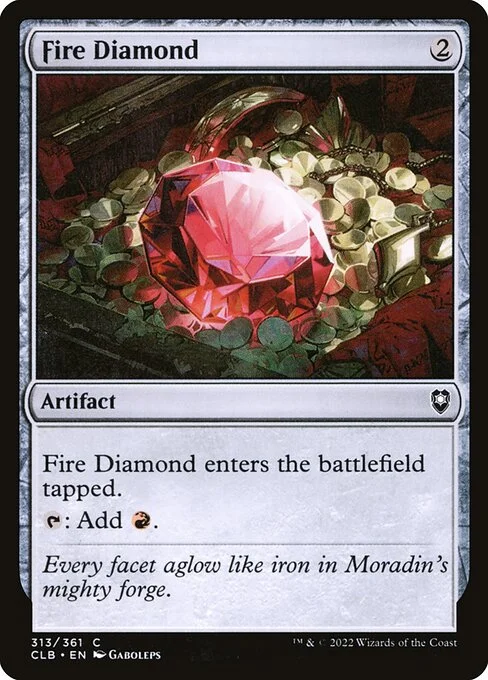 Fire Diamond, carta Magic di tipo Artifact illustrata da Gaboleps