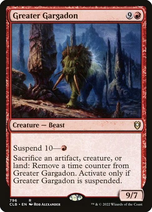Greater Gargadon, carta Magic di tipo Creature — Beast illustrata da Rob Alexander