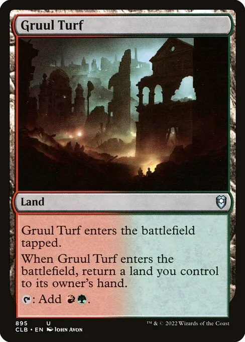 Gruul Turf, carta Magic di tipo Land illustrata da John Avon