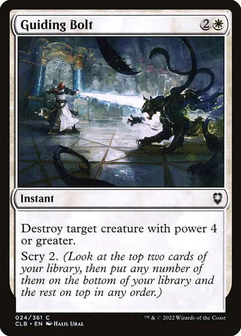 Guiding Bolt, carta Magic di tipo Instant illustrata da Halil Ural