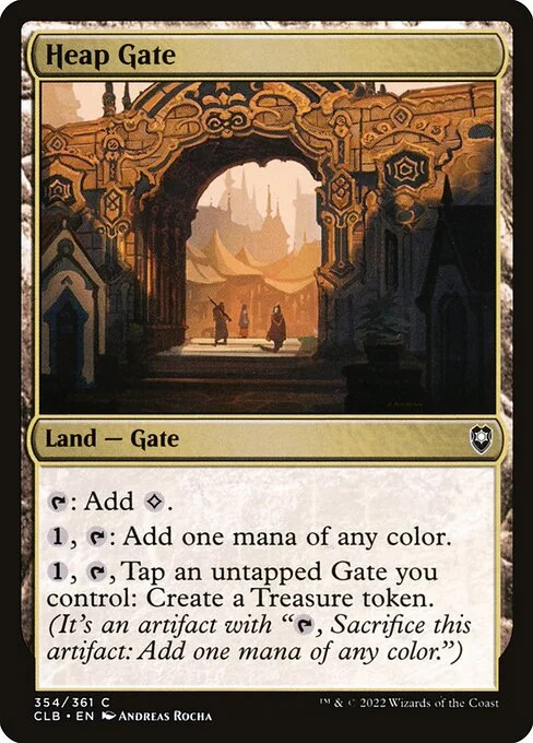 Heap Gate, carta Magic di tipo Land — Gate illustrata da Andreas Rocha