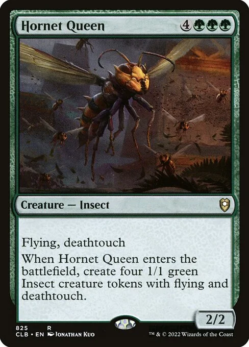 Hornet Queen, carta Magic di tipo Creature — Insect illustrata da Jonathan Kuo