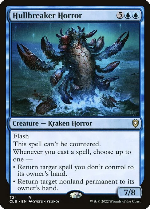 Hullbreaker Horror, carta Magic di tipo Creature — Kraken Horror illustrata da Svetlin Velinov