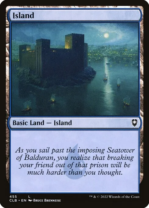 Island, carta Magic di tipo Basic Land — Island illustrata da Bruce Brenneise