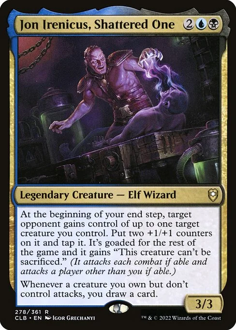 Jon Irenicus, Shattered One, carta Magic di tipo Legendary Creature — Elf Wizard illustrata da Igor Grechanyi