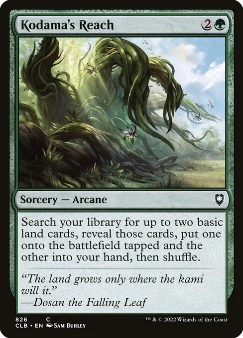 Kodama's Reach, carta Magic di tipo Sorcery — Arcane illustrata da Sam Burley