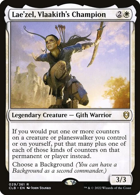 Lae'zel, Vlaakith's Champion, carta Magic di tipo Legendary Creature — Gith Warrior illustrata da John Stanko