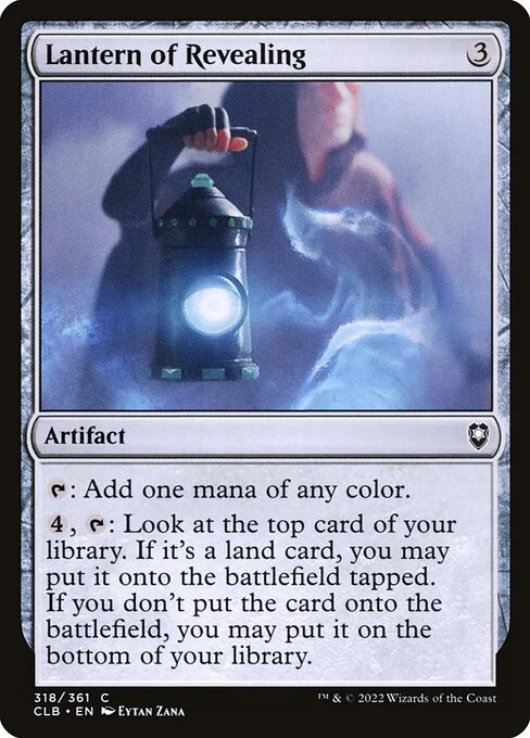 Lantern of Revealing, carta Magic di tipo Artifact illustrata da Eytan Zana