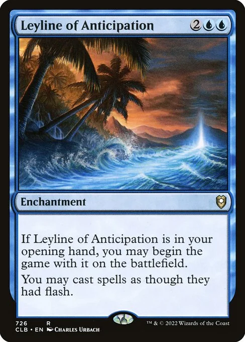 Leyline of Anticipation, carta Magic di tipo Enchantment illustrata da Charles Urbach