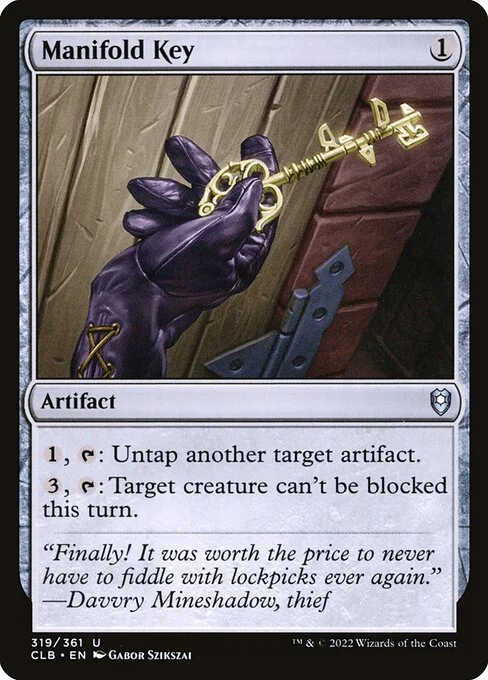 Manifold Key, carta Magic di tipo Artifact illustrata da Gabor Szikszai