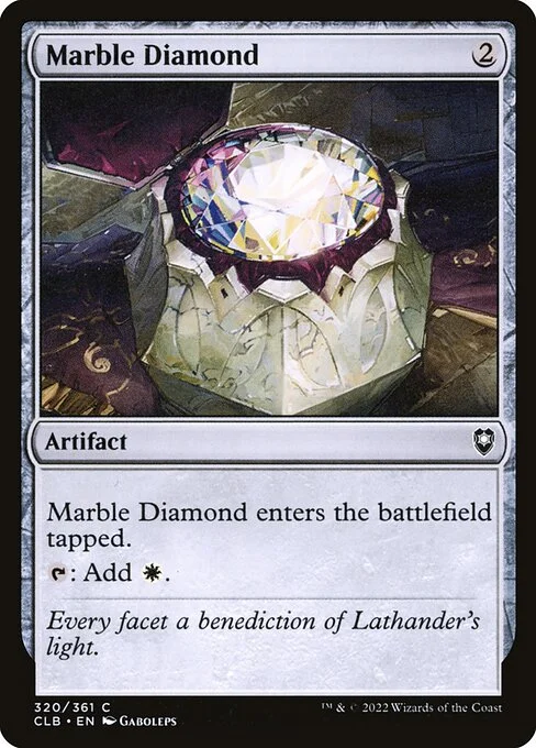 Marble Diamond, carta Magic di tipo Artifact illustrata da Gaboleps
