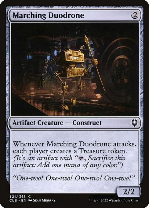 Marching Duodrone, carta Magic di tipo Artifact Creature — Construct illustrata da Sean Murray