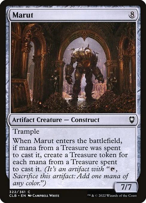 Marut, carta Magic di tipo Artifact Creature — Construct illustrata da Campbell White