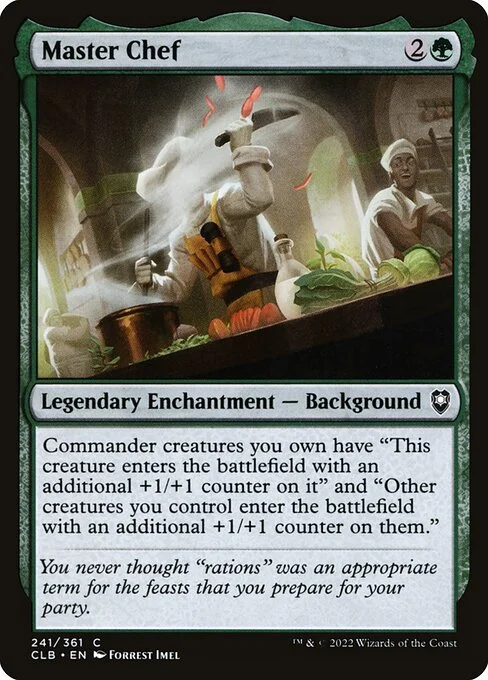 Master Chef, carta Magic di tipo Legendary Enchantment — Background illustrata da Forrest Imel