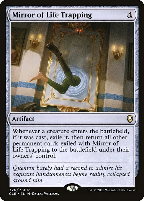 Mirror of Life Trapping, carta Magic di tipo Artifact illustrata da Dallas Williams