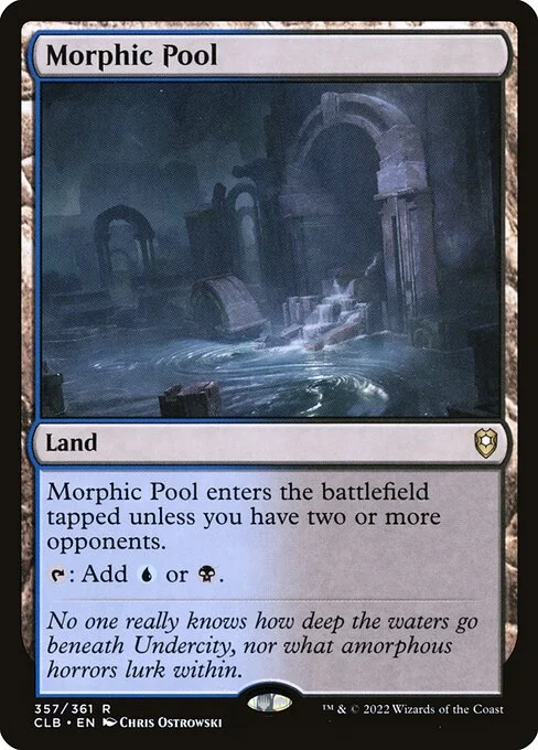 Morphic Pool, carta Magic di tipo Land illustrata da Chris Ostrowski