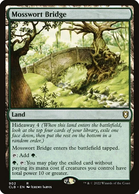 Mosswort Bridge, carta Magic di tipo Land illustrata da Jeremy Jarvis