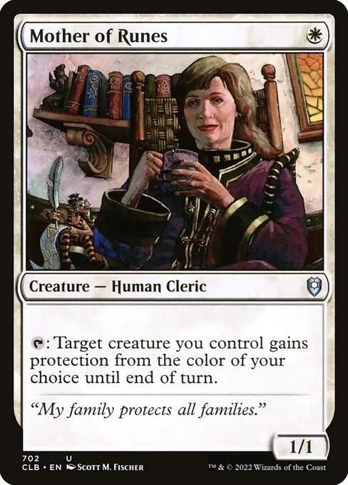 Mother of Runes, carta Magic di tipo Creature — Human Cleric illustrata da Scott M. Fischer