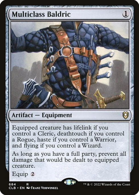 Multiclass Baldric, carta Magic di tipo Artifact — Equipment illustrata da Franz Vohwinkel