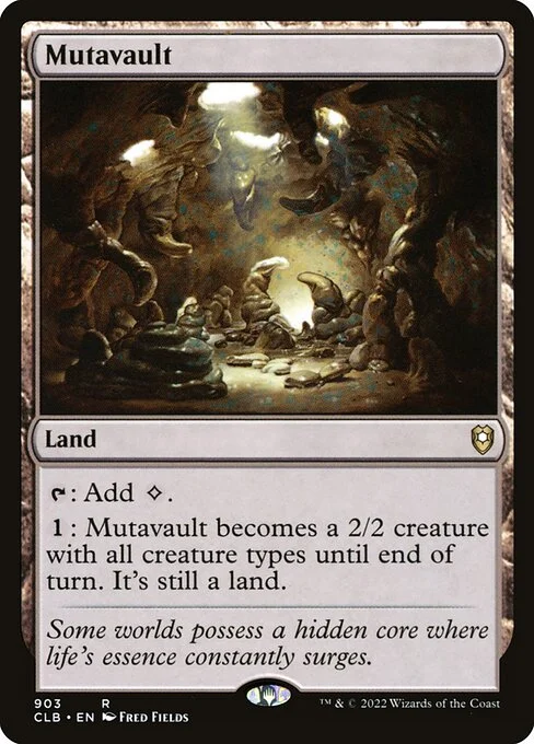 Mutavault, carta Magic di tipo Land illustrata da Fred Fields