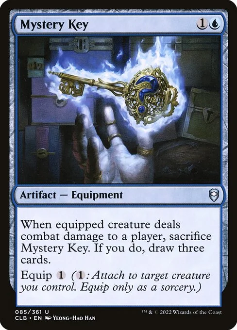 Mystery Key, carta Magic di tipo Artifact — Equipment illustrata da Yeong-Hao Han