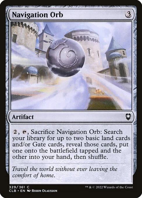 Navigation Orb, carta Magic di tipo Artifact illustrata da Robin Olausson