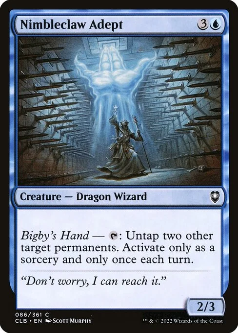 Nimbleclaw Adept, carta Magic di tipo Creature — Dragon Wizard illustrata da Scott Murphy