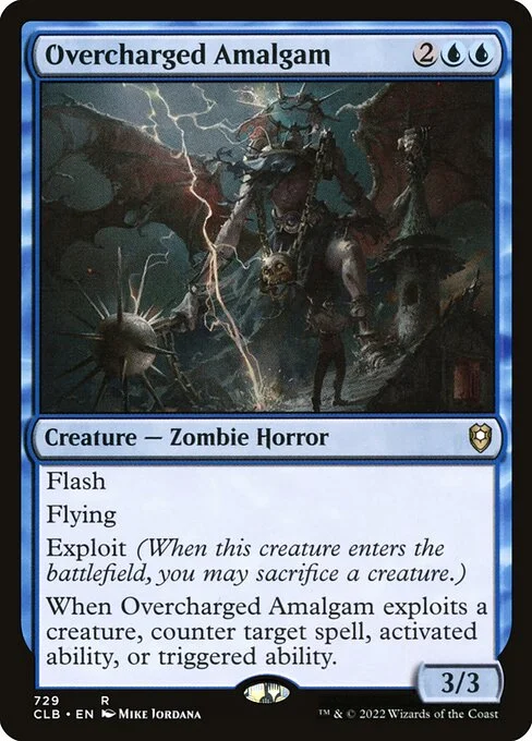 Overcharged Amalgam, carta Magic di tipo Creature — Zombie Horror illustrata da Mike Jordana